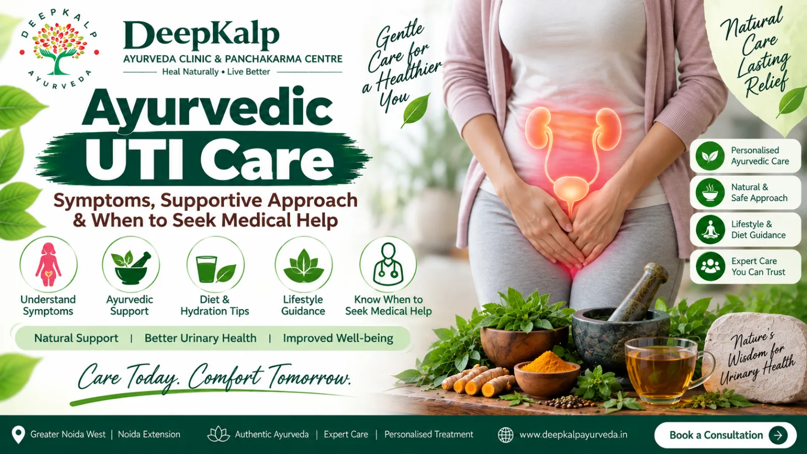 Ayurvedic UTI Care: Symptoms, Supportive Approach & When to Seek Medical Help